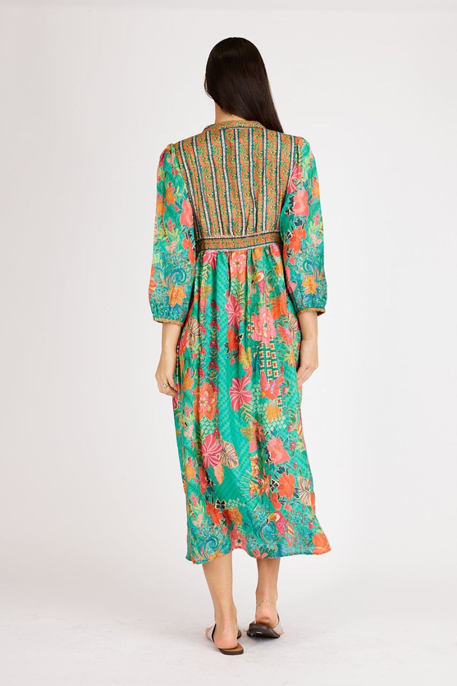 Dresses Lulasoul | Lulasoul Eastern Empire Midi Emerald