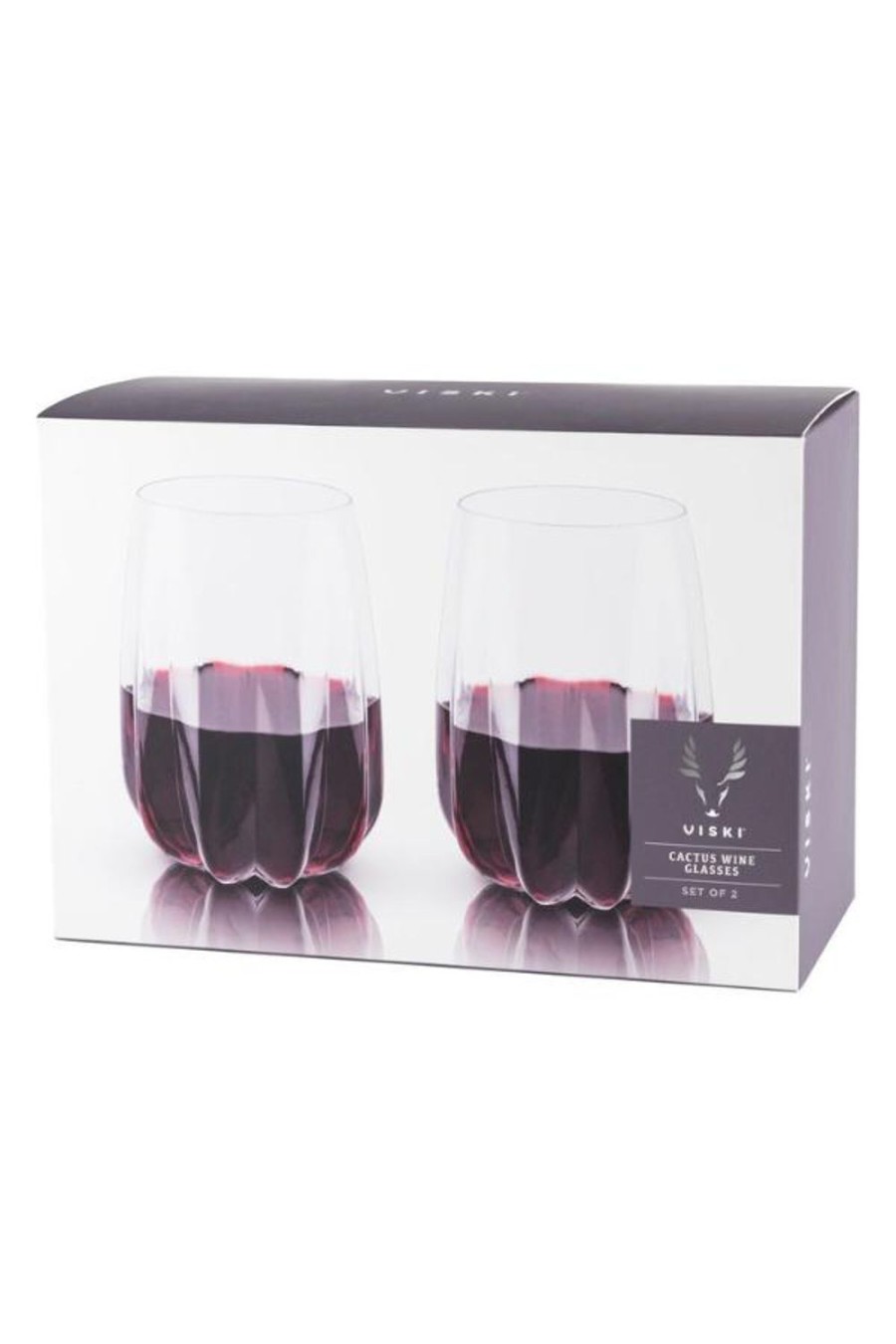 Wellness + Beauty Kabana | Viski Stemless Wine Glasses | Pack Of 2