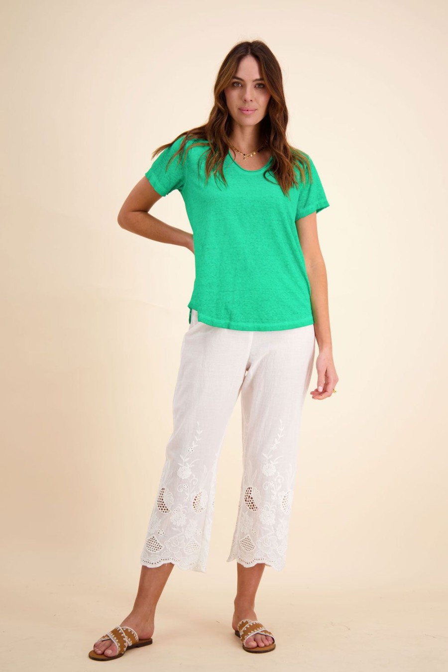 Everyday Essentials Rubyyaya | Rubyyaya Plain T-Shirt Emerald