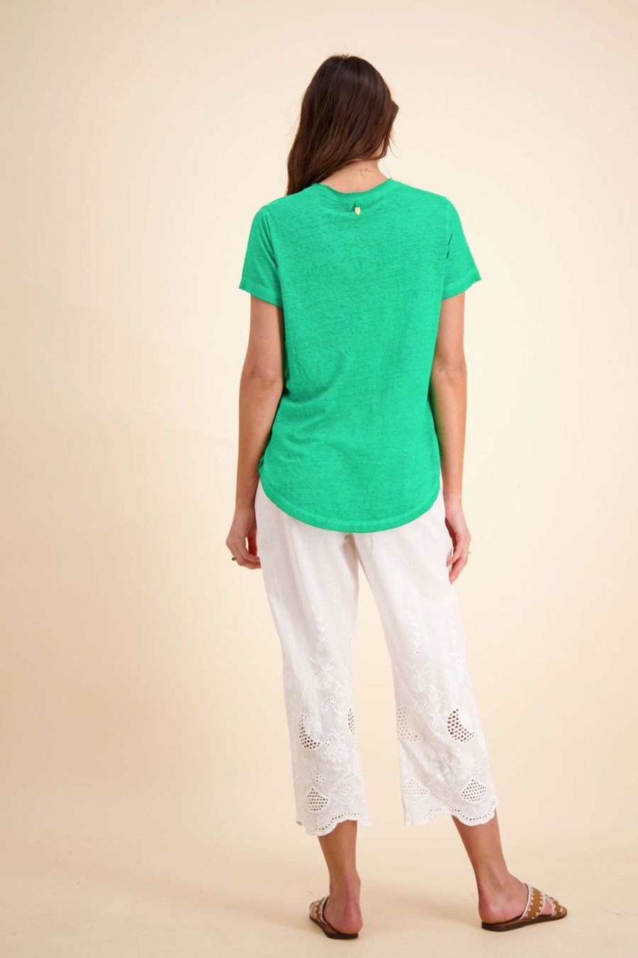 Everyday Essentials Rubyyaya | Rubyyaya Plain T-Shirt Emerald