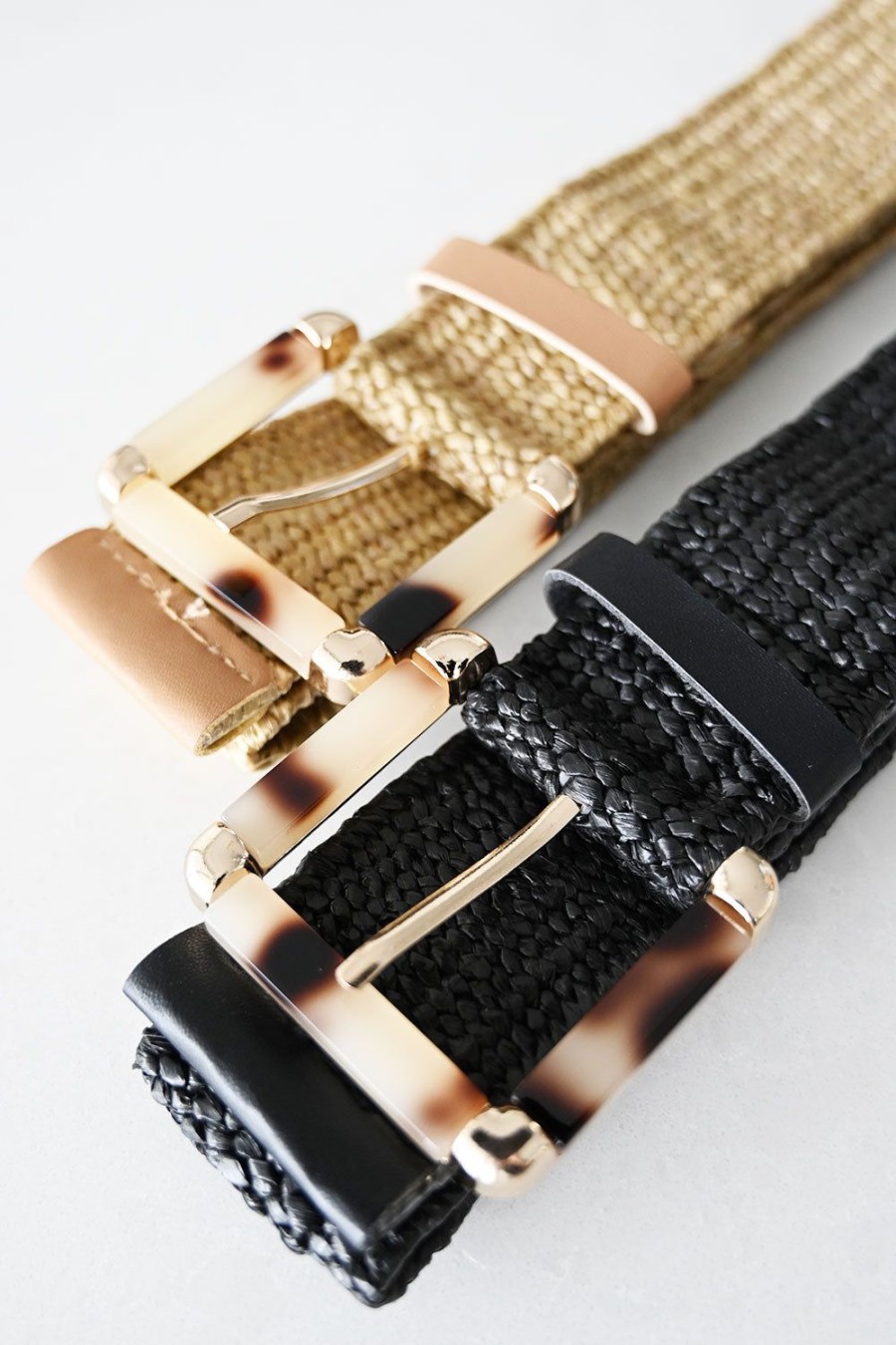 Accessories Kabana | Sardinia Square Belt Black