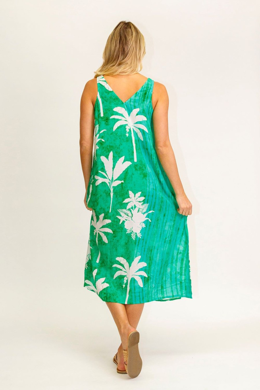 Dresses Lulasoul | Lulasoul Tranquil Sleeveless Midi Sea