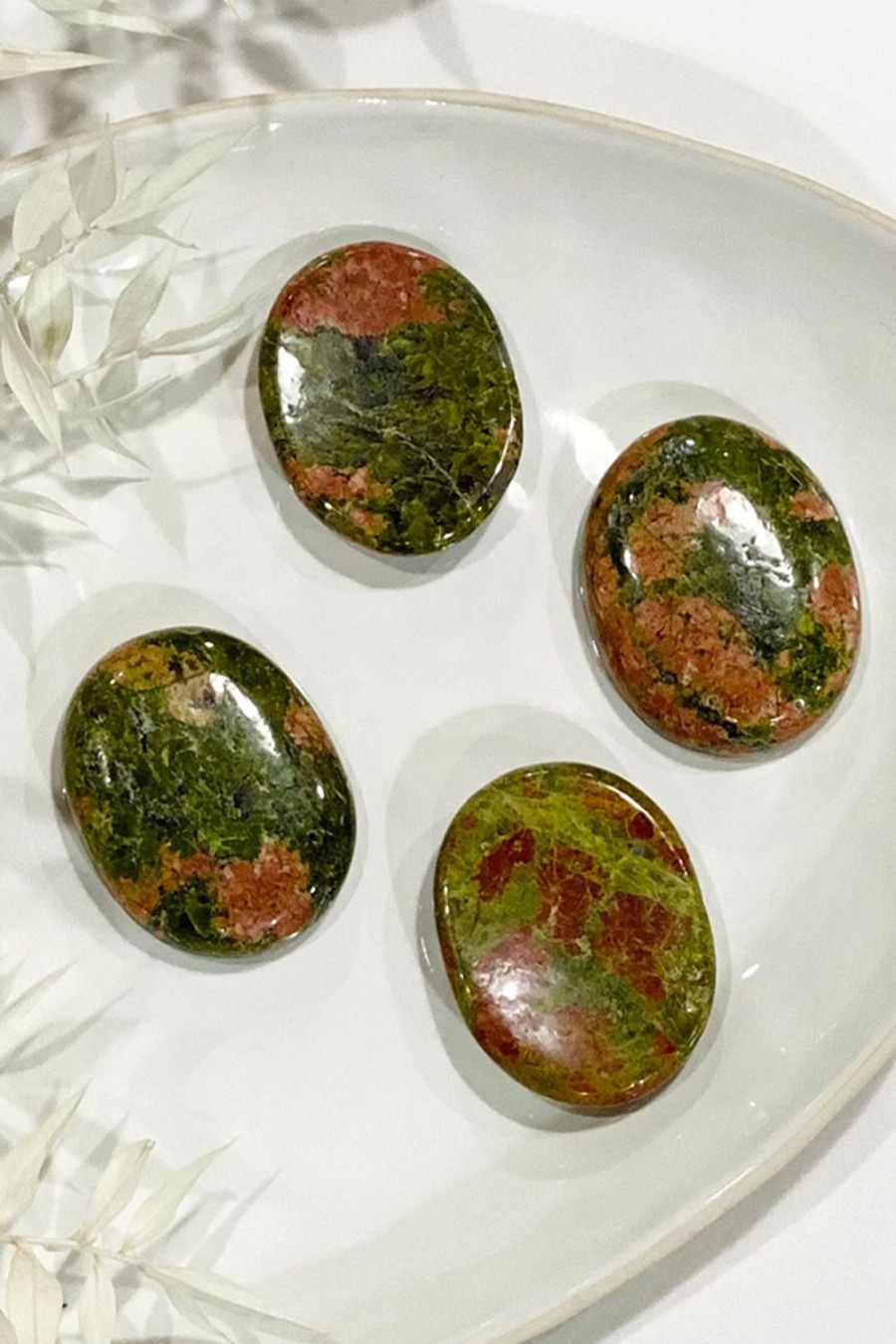 Wellness + Beauty Kabana | Unakite Worry Stone