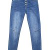 Bottoms Rubyyaya | Rubyyaya Norma Jeans | 97% Cotton & 3% Woven Spandex | Denim Blue