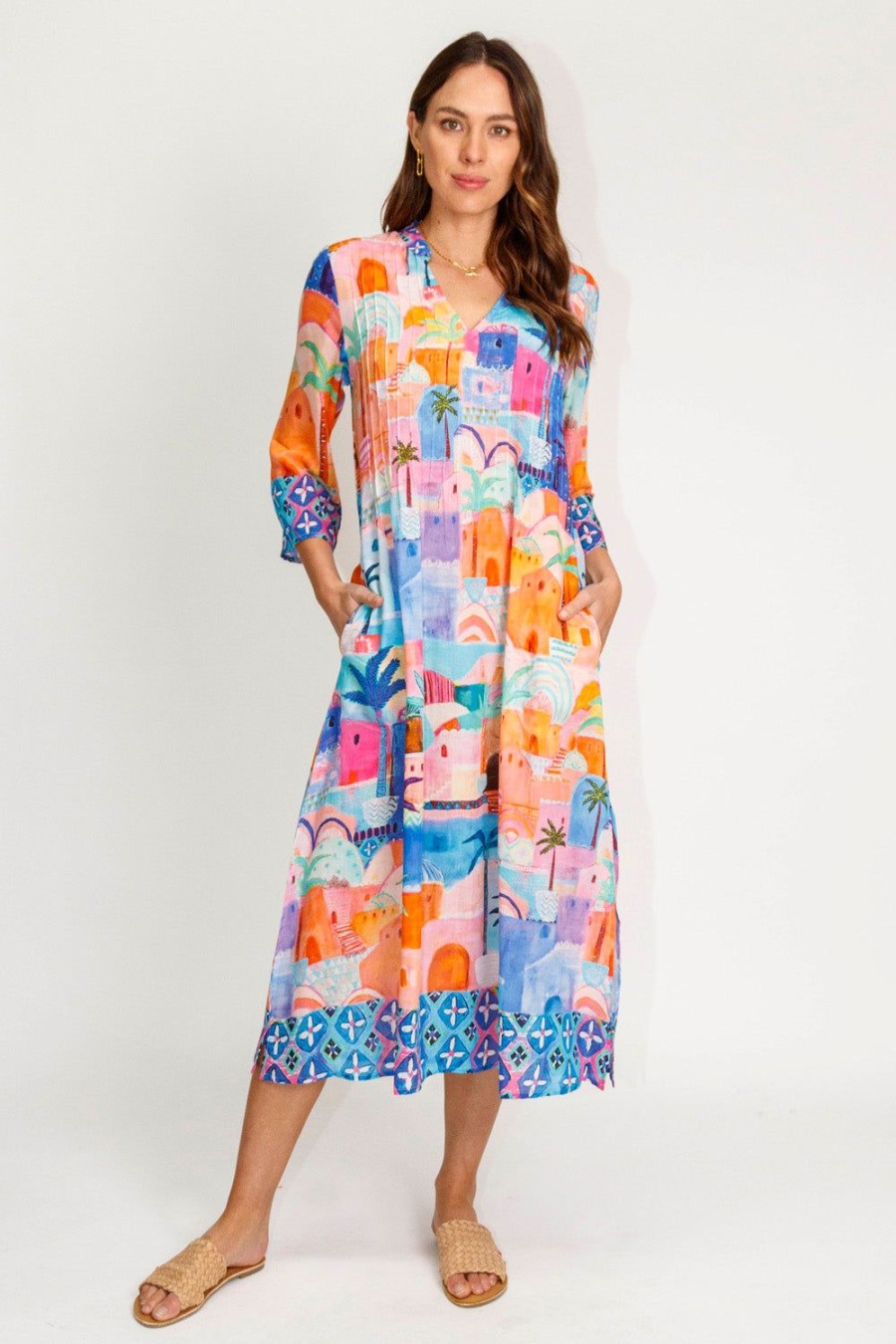 Dresses Lulalife | Lulalife Kasbah Midi Blue