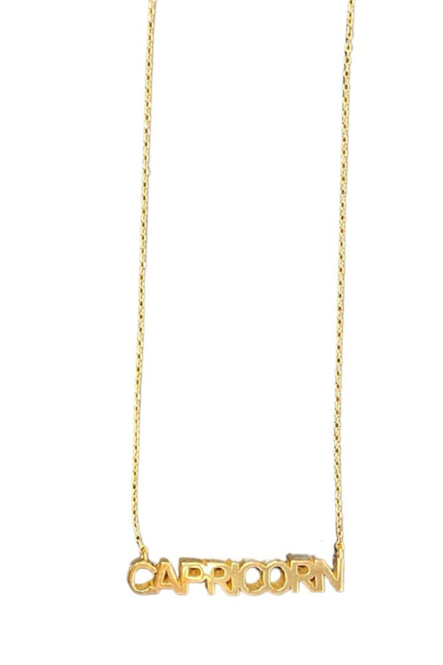 Accessories Jewellery Necklaces | Gold Capricorn Horoscope Necklace