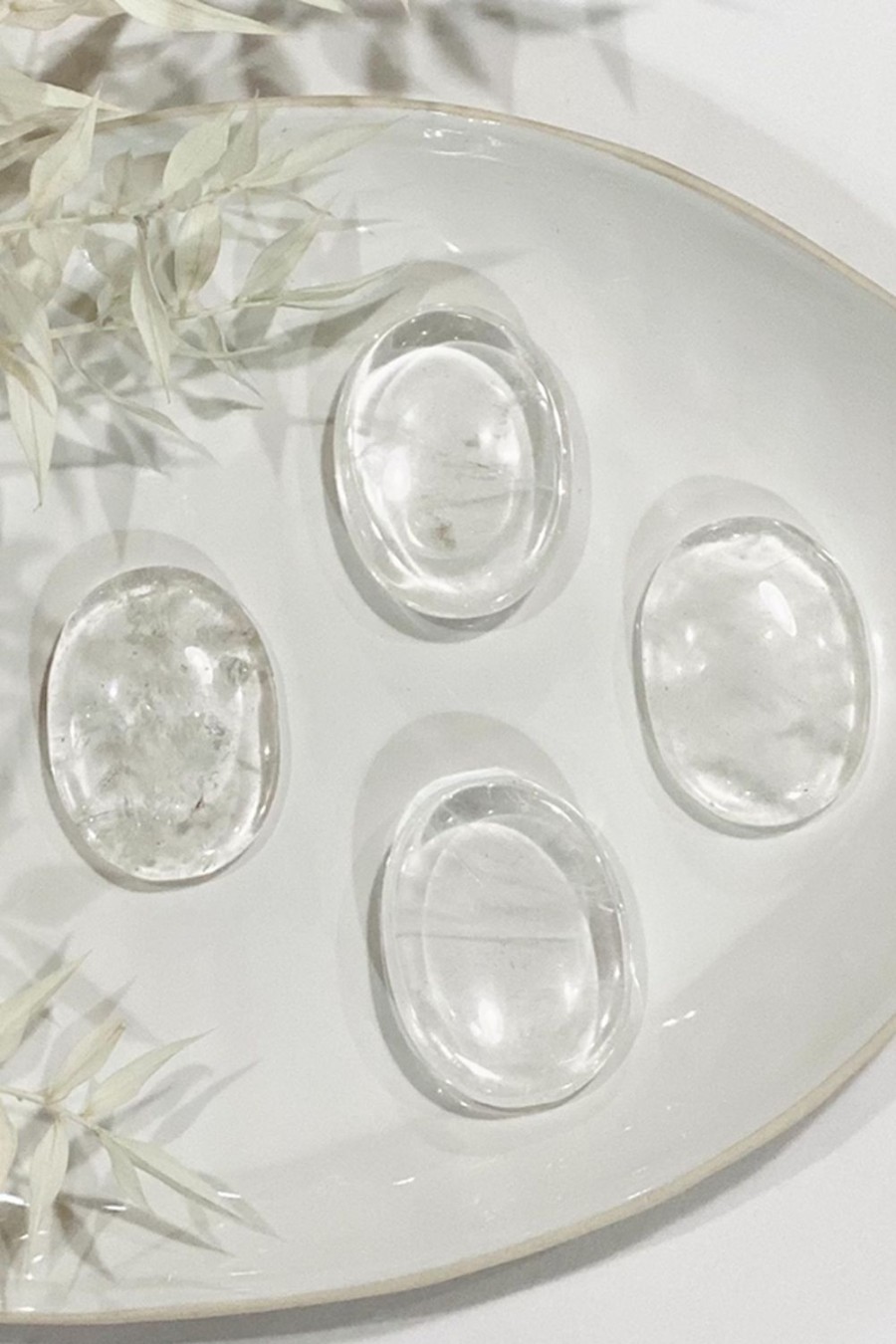 Wellness + Beauty Kabana | Clear Quartz Worry Stone