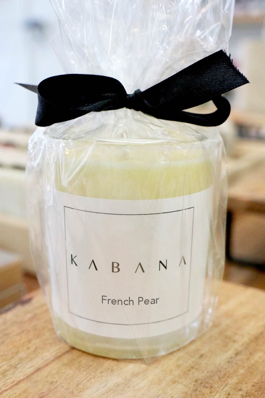 Wellness + Beauty Kabana | Small Glass Candle French Pear