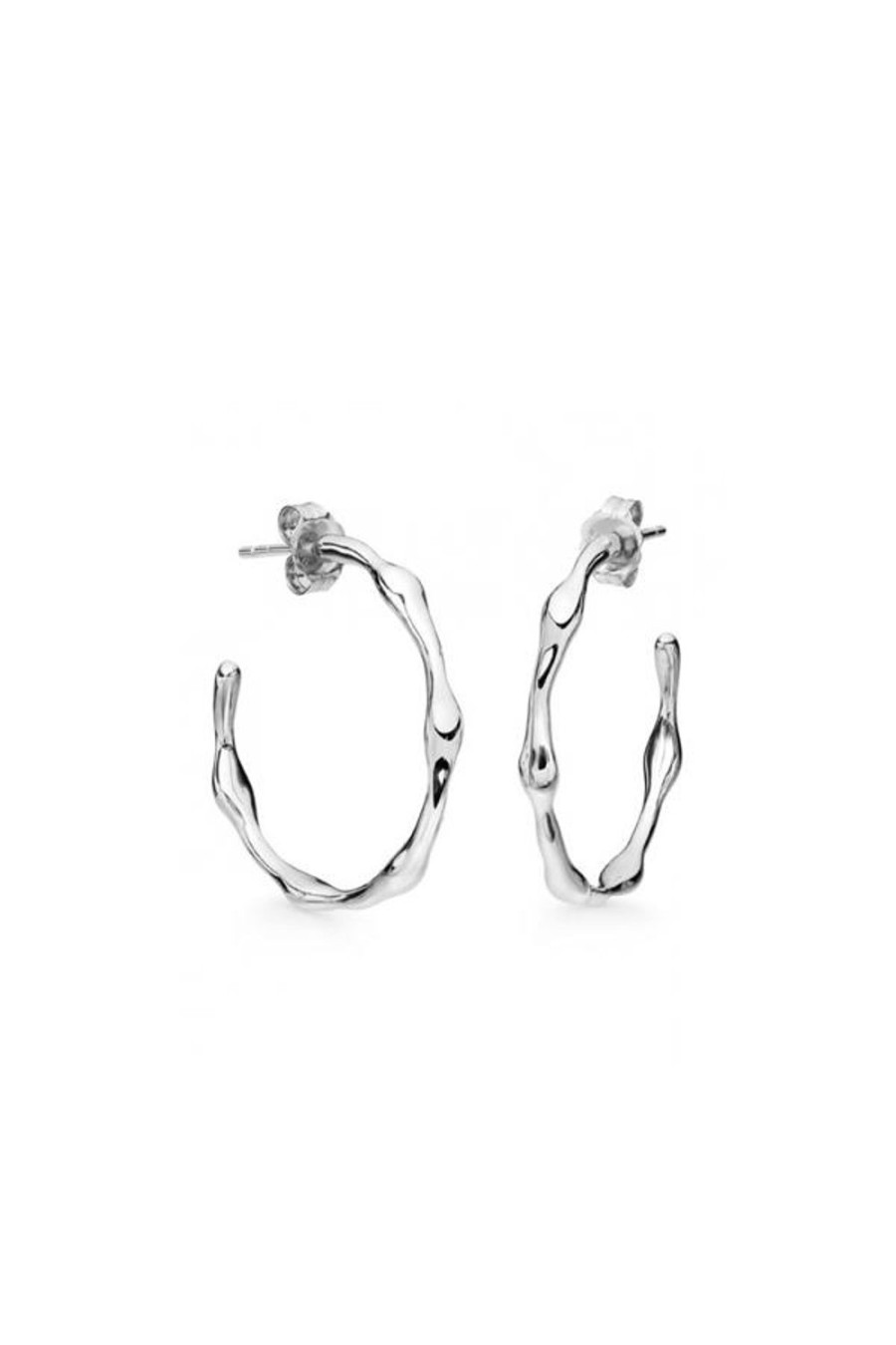 Accessories Jewellery Earrings | Jewel Citizen | Paris Hoop Earrings Silver