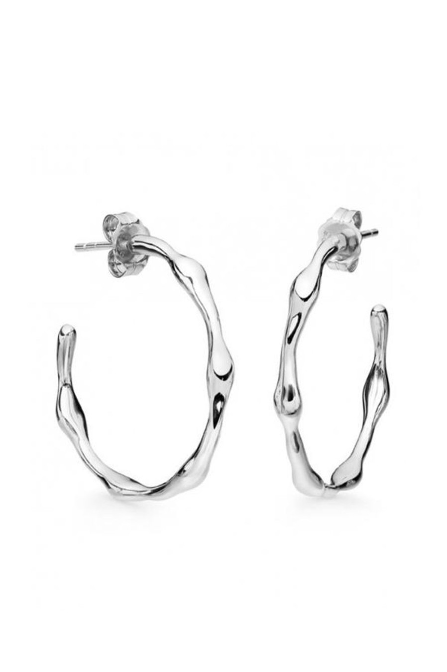 Accessories Jewellery Earrings | Jewel Citizen | Paris Hoop Earrings Silver