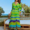 Dresses Rubyyaya | Rubyyaya Riviera Wrap Green