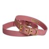 Wellness + Beauty Kabana | Small Brass Dog Collar-Dusty Pink