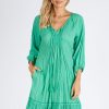 Dresses Lulalife | Lulalife Salem Shirred Dress Sea