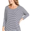 Everyday Essentials Kabana | Betty Basics | Milan 3/4 Sleeve Top Navy Stripe