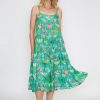 Dresses Rubyyaya | Rubyyaya Birds Of Surfers Sundress Green