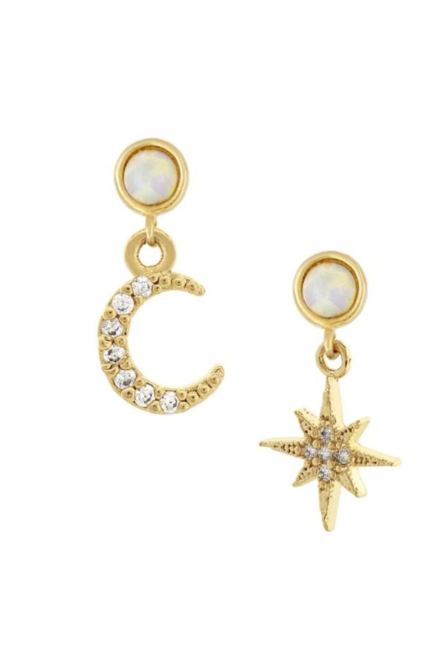 Accessories Jewellery Earrings | Jewel Citizen | Celestial Drop Earrings Gold