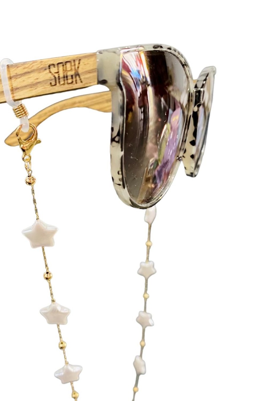 Accessories Kabana | Gold Star Pearl Glasses Chain