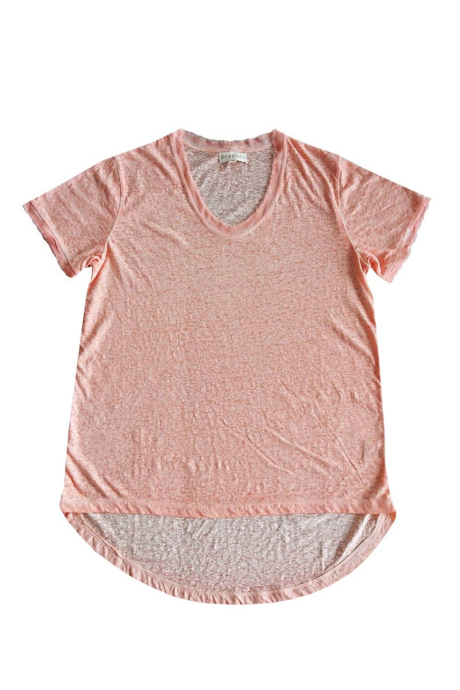 Everyday Essentials Rubyyaya | Plain T-Shirt Peach