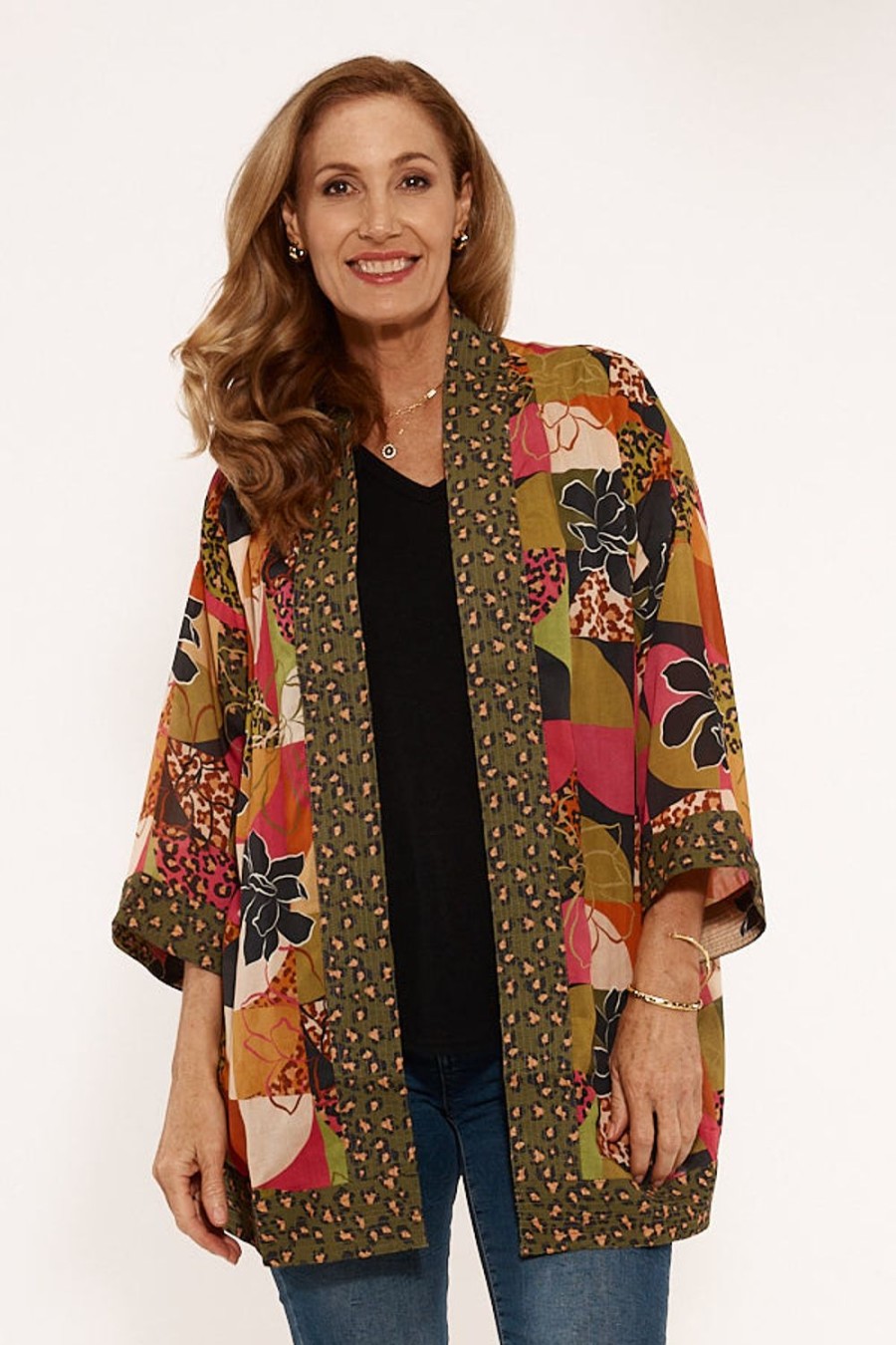 Tops Lulasoul | Lulasoul Florence Kimono Olive