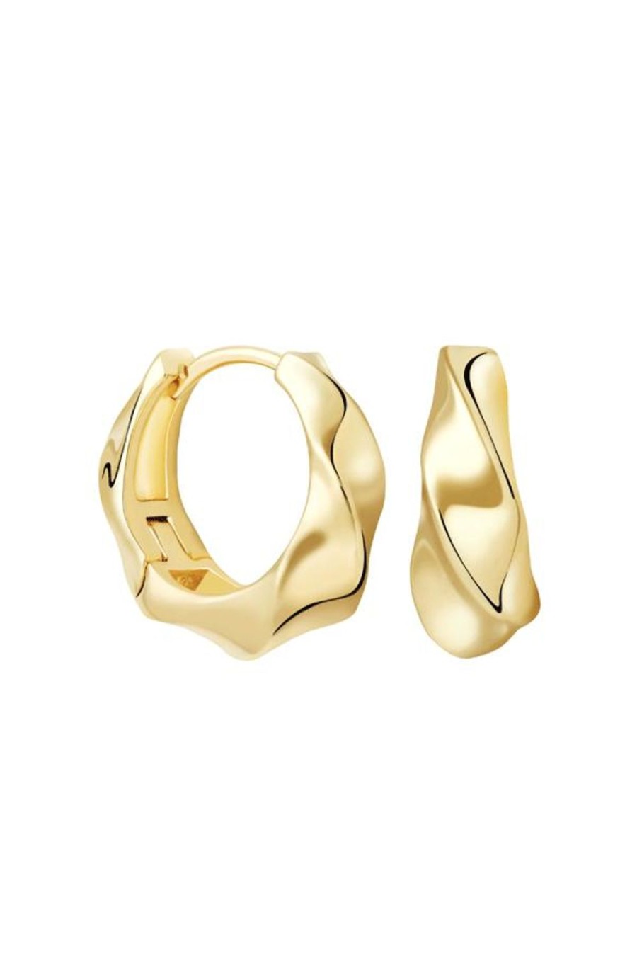 Accessories Jewellery Earrings | Jewel Citizen | Wave Hoop Earrings