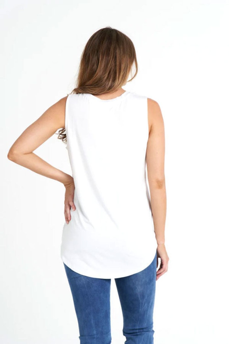 Everyday Essentials Kabana | Betty Basics | Capri Tank White