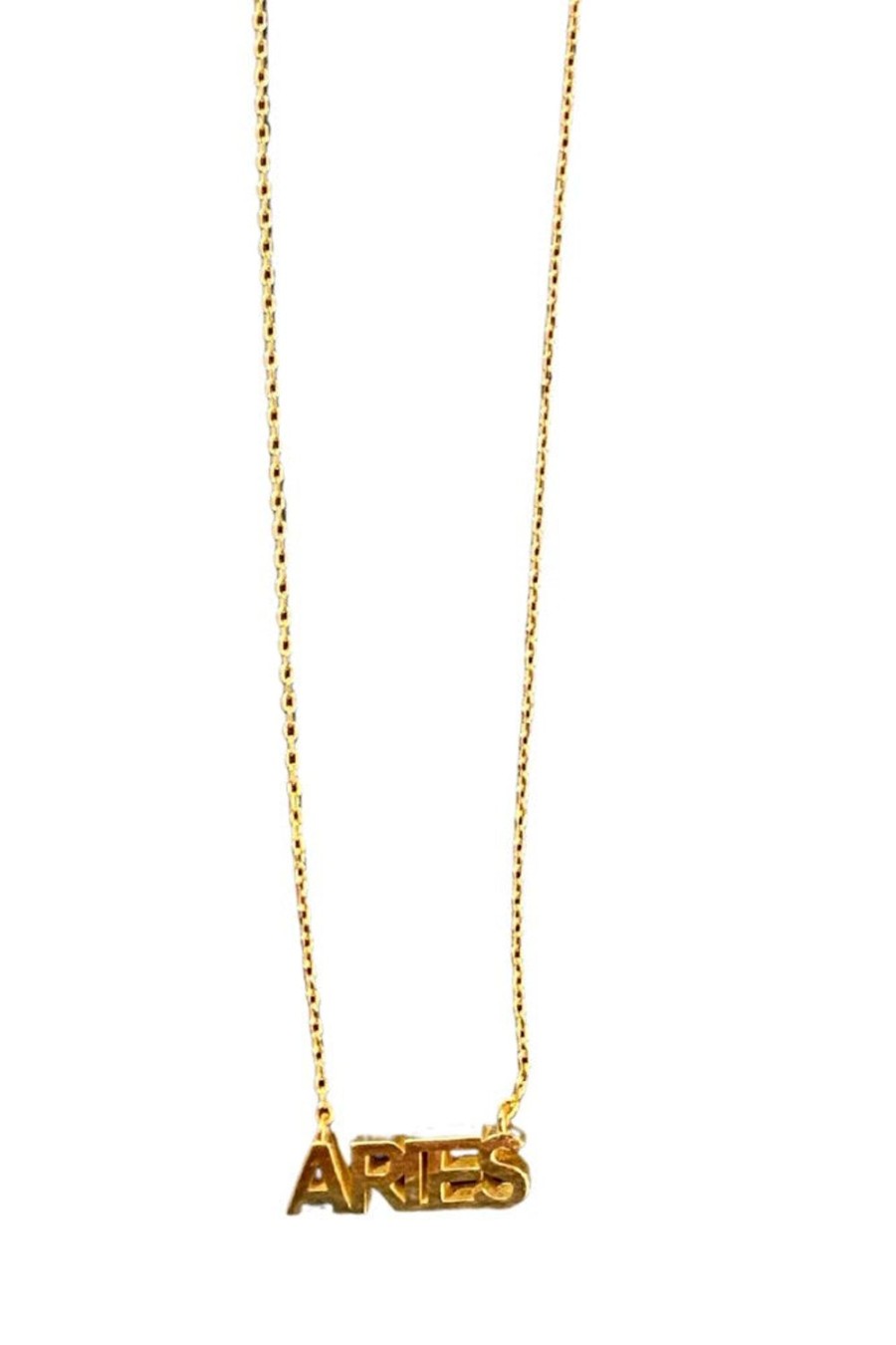 Accessories Jewellery Necklaces | Gold Aries Horoscope Necklace