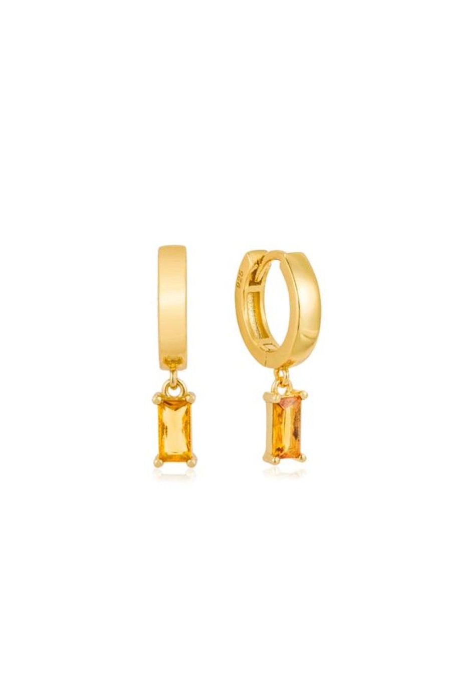 Accessories Jewellery Earrings | Jewel Citizen | Isla Citrine Hoop Earring