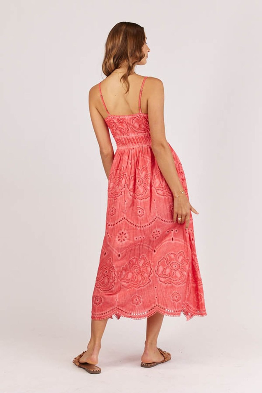 Dresses Rubyyaya | Rubyyaya Rose Maxi Coral