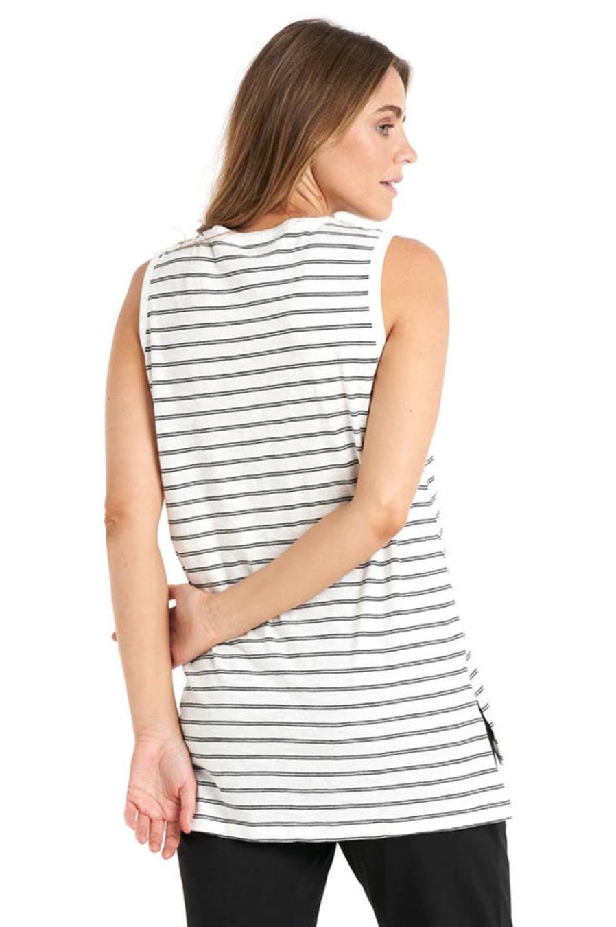 Everyday Essentials Kabana | Betty Basics | Audrey Tank Black Stripe