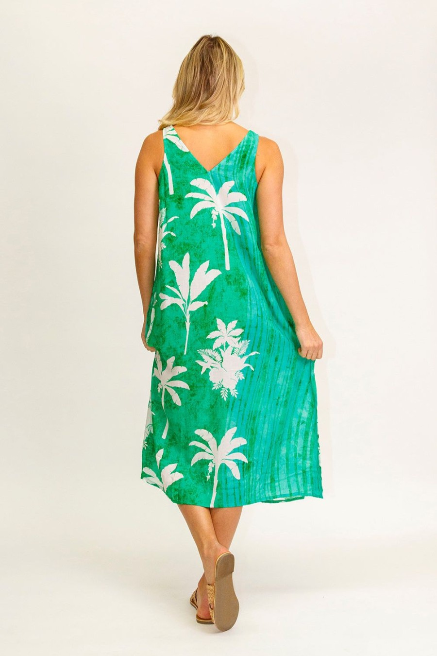 Dresses Lulasoul | Lulasoul Tranquil Sleeveless Midi Sea