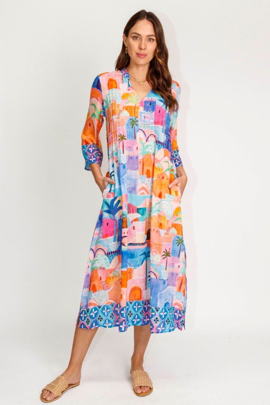 Dresses Lulalife | Lulalife Kasbah Midi Blue