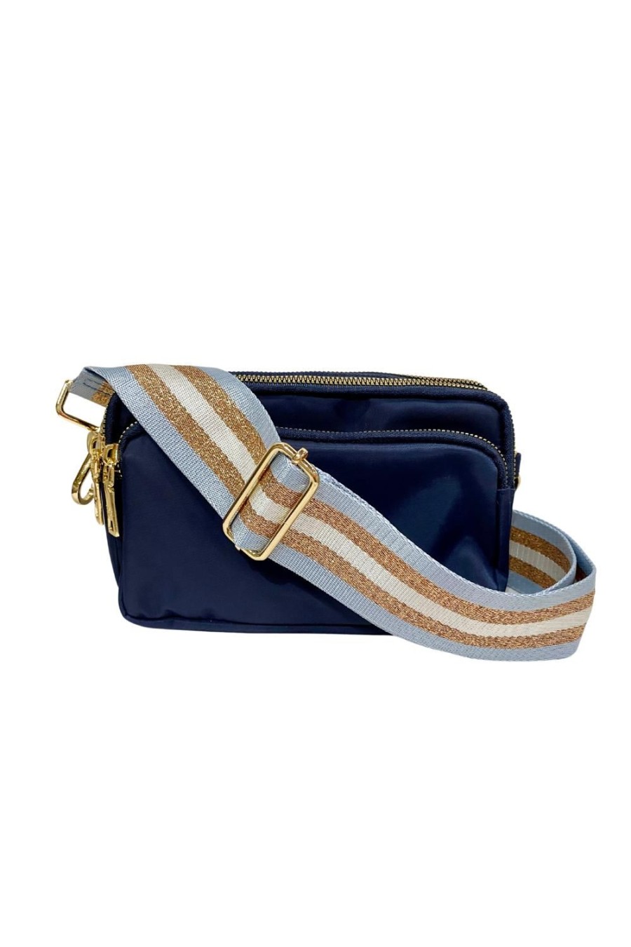 Accessories Kabana | Stripe Sky Blue Bag Strap