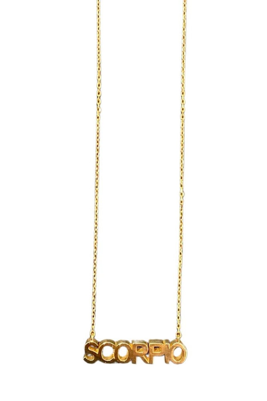 Accessories Jewellery Necklaces | Gold Scorpio Horoscope Necklace