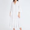 Dresses Lulasoul | Lulasoul Madden Buttoned Midi White