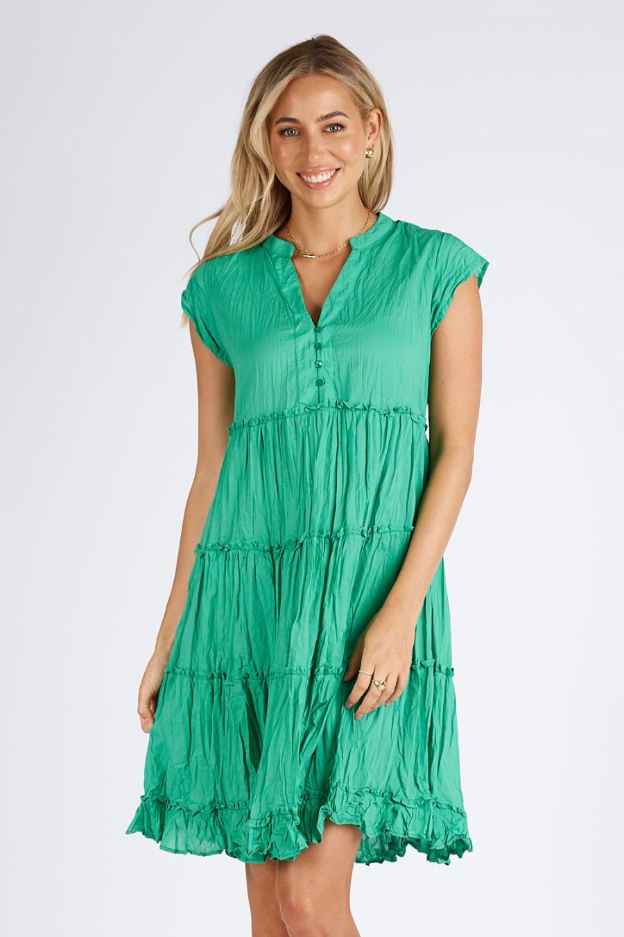 Dresses Lulalife | Lulalife Salem Tier Dress Sea