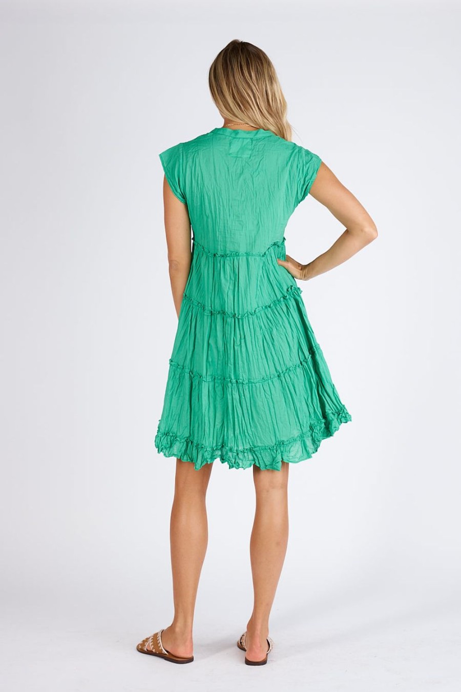 Dresses Lulalife | Lulalife Salem Tier Dress Sea