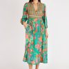 Dresses Lulasoul | Lulasoul Eastern Empire Midi Emerald