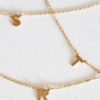 Accessories Kabana Necklaces | Initial Letter Necklace Gold