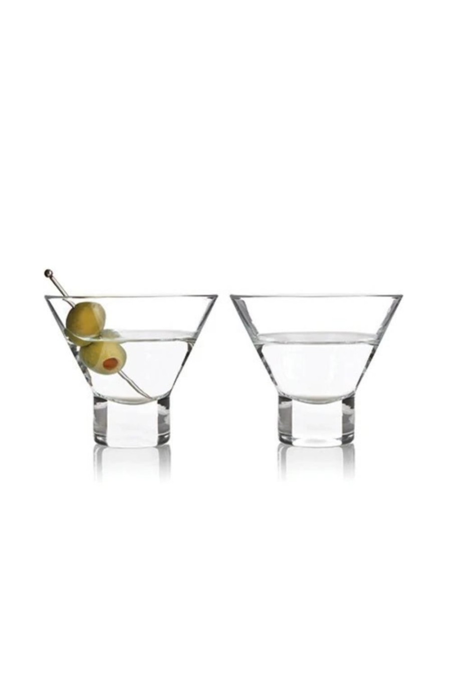 Wellness + Beauty Kabana | Viski Heavy Base Crystal Martini Glasses